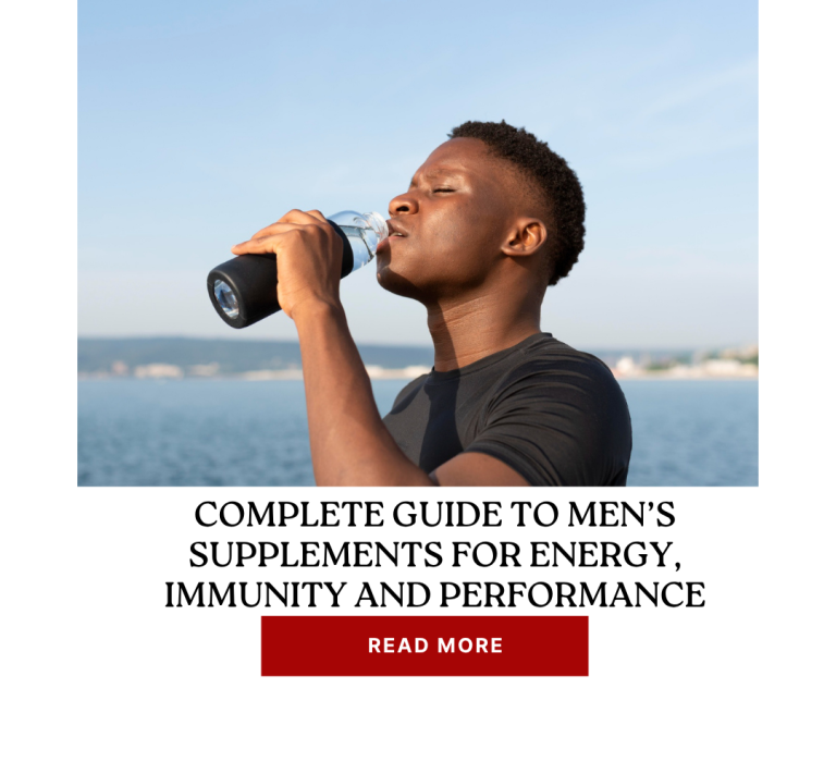 Men's supplements for energy and immunity