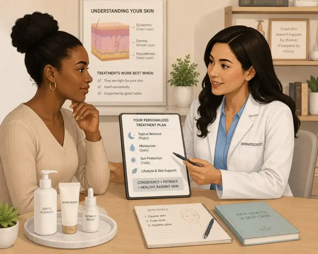 Dermatologist consultation image
