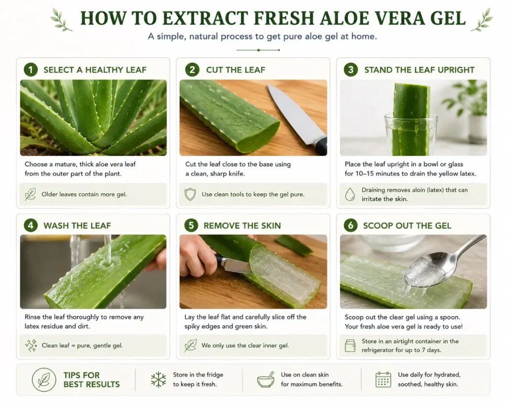 Step-by-step fresh gel extraction visual