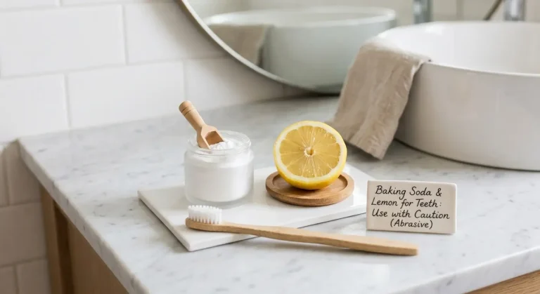lemon and baking soda for teeth whitening